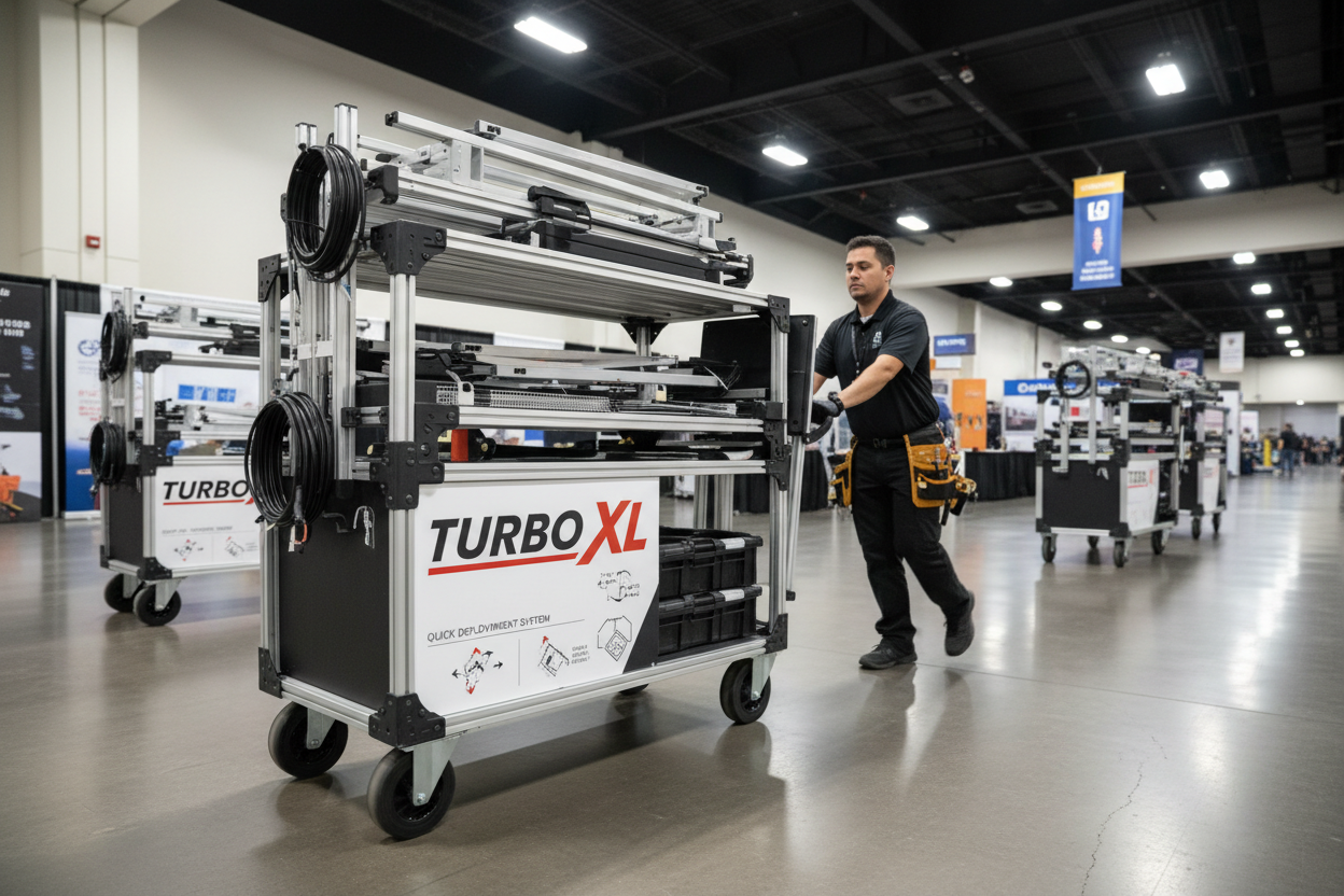 Turbo XL mobile cart for quick deployment
