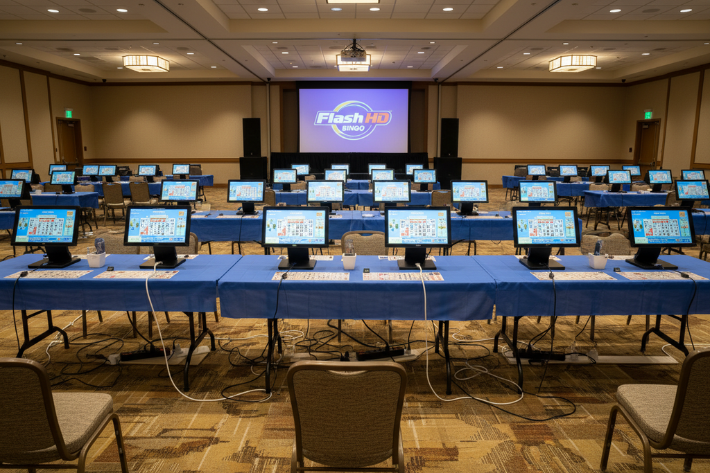 15 Flash HD stations with daisy-chained power