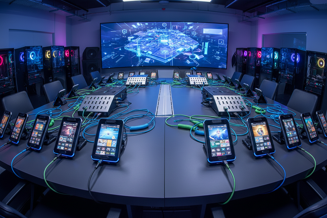 30 Turbo Neo enterprise gaming setup with docks