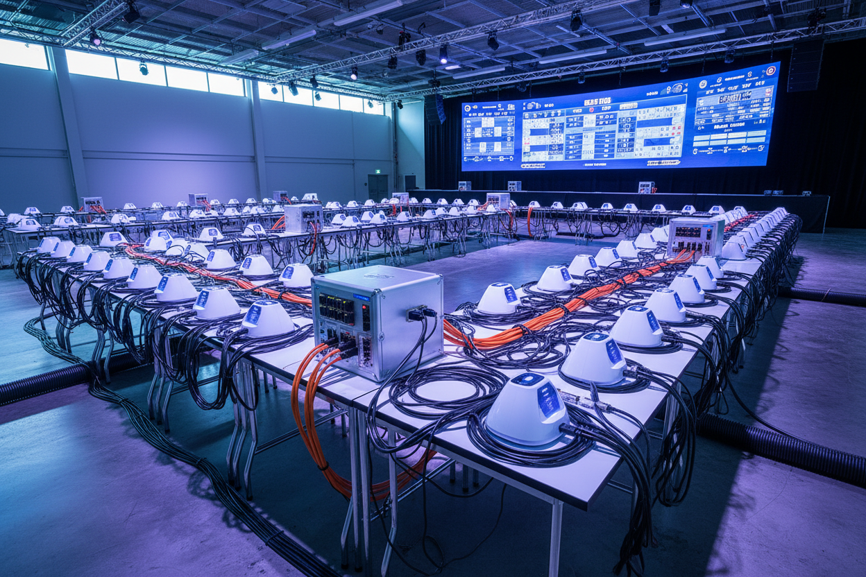 50 Flash HD network with power hubs