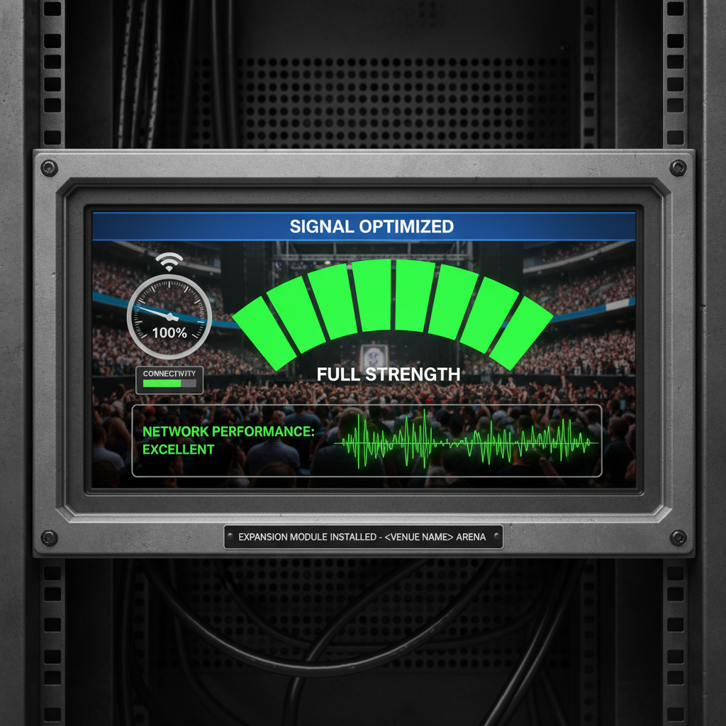 Signal strength meter maxed out post-expansion module installation